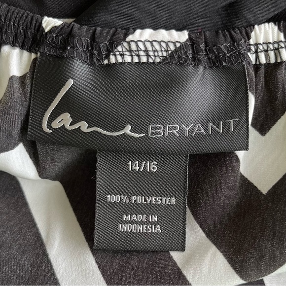 •Lane Bryant• Chevron Print Keyhole Back Dress - Size 14/16 - Picture 3 of 9